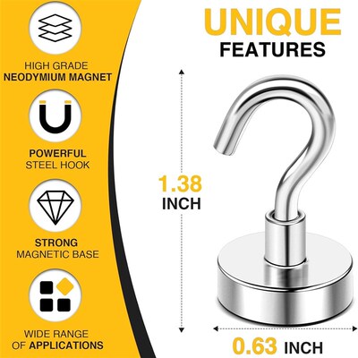 Magnetic Hooks for Refrigerator Magnetic Hanger for Cabins