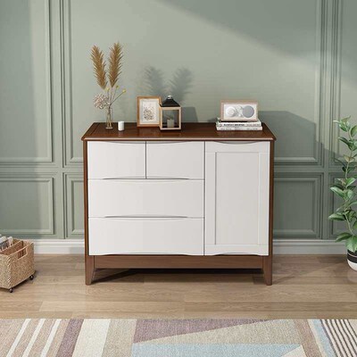 Nordic Solid Wood Sideboard Modern Simple Drawer Cabinet Wal