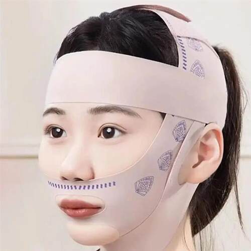 Adjustable Face Sculpting Sleep Mask Elastic Slimming Strap