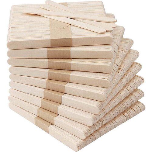 50 PCS Natural Wood Popsicle Sticks Wooden Popsicle Stick Ho