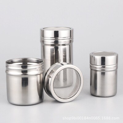 Stainless Steel Powder Jar Fancy Coffee Powder Tube Powder D