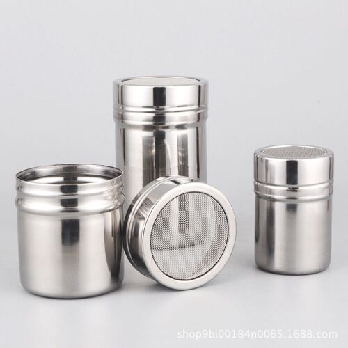 Stainless Steel Powder Jar Fancy Coffee Powder Tube Powder D