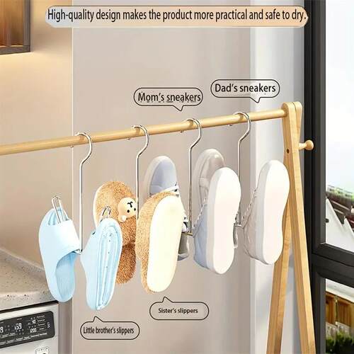 5 stainless steel shoe racks, space saving shoe drying racks