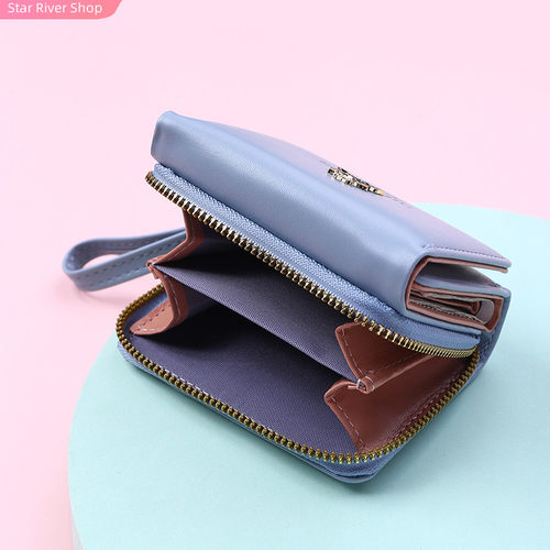 2021 New Fashion Womens Wallet Short Women Coin Purse W