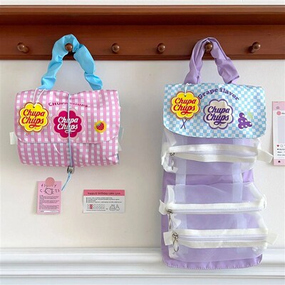Ladies Detachable Makeup Bag Womens Three in One Portable