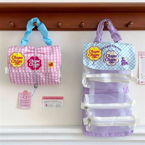 Ladies Detachable Makeup Bag Womens Three in One Portable