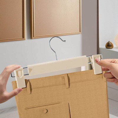 Nano Pants Hanger, Traceless Clamp for Home Pants Storage, M