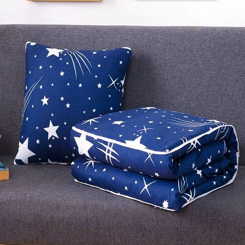 2 In 1 Patchwork Quilt Blanket Summer Foldable Multifunction