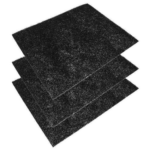 3pcs Activated Charcoal Filters 25x20cm Cuttable Kitchen