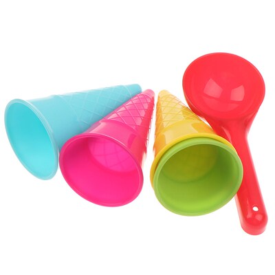 5 Pcs/lot Cute Ice Cream Cone Scoop Sets Beach Toys Sand Toy