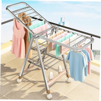 clothes rack  folding bedroom laundry rack clotheshorse 1