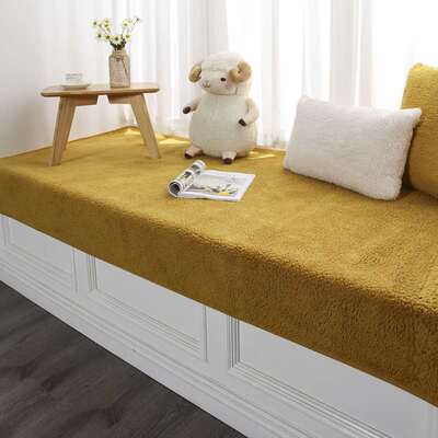 Bay Window Mat Windowsill Mat Modern Simple Cashmere Thicken