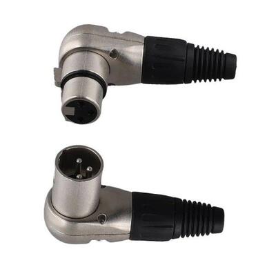 ABJT 1Pair 3 Pin XLR Male Female Jack Connector Mic Cable