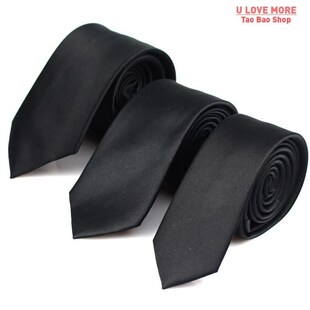 Casual Gravata Ties Tie Solid Suits Women Men For Neck Black
