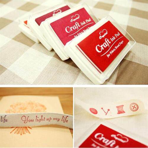 Black Ink Pad Inkpad Rubber Stamp Finger Print Craft