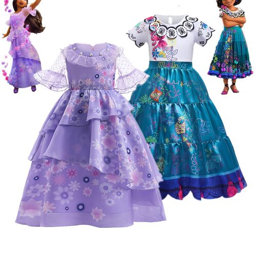Encanto Princess Costume Children Canival Clothing Kids Hall