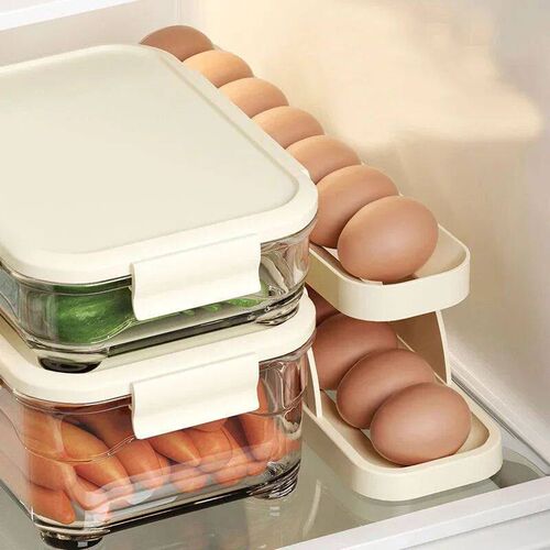 Automatic Scrolling Egg Rack Holder Storage Box Egg Basket C