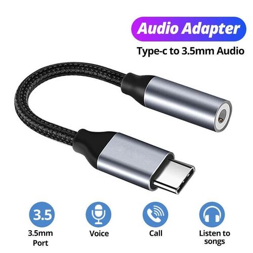 USB Type C To 3.5mm Aux Adapter Type-c 3 5 Jack Audio Cable