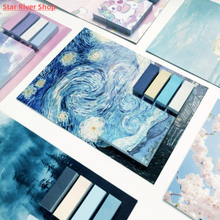 Pad set Page Notes Sticky Memo Painting Creative Sheet 325