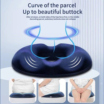 1PCS Donut Pillow Hemorrhoid Seat Cushion Tailbone Coccyx Or