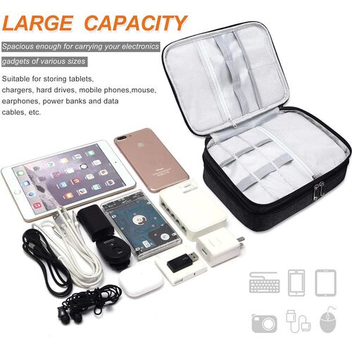 Cable Storage Bag Waterproof Digital Electronic Accessories