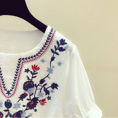 Summer Womens ops And Blouses Women Shirts White Loose Blous
