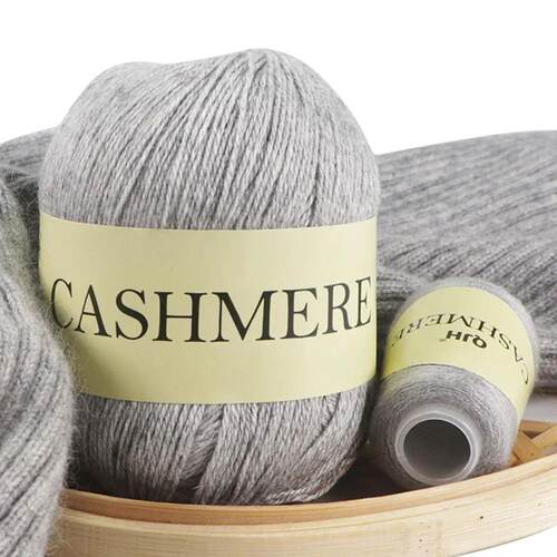1Skein (50g) Plus 1Spool (20g) Soft Cashmere Yarn,Hand-knitt