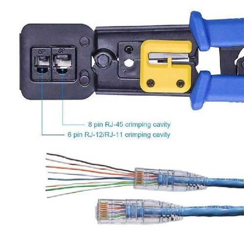 Network Tool Kit Set, Crimp Tool Rj45, Cat5 Cat6 Cable