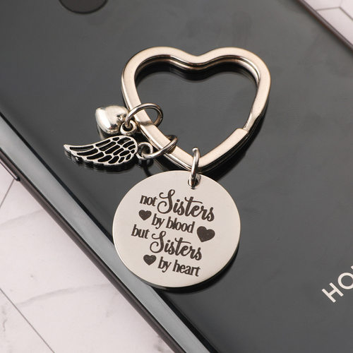 best friends keychain keyring friendship sister jewelry gift