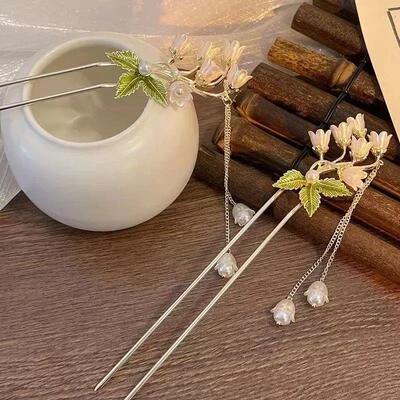 Elegant Chinese Style Hair Clip Tassel Hair Stick Traditiona