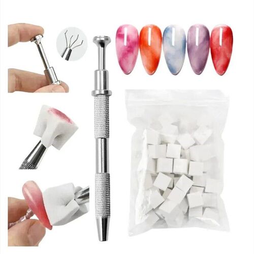 50pcs Ombre Sponge for Nails, Soft Gradient Nail Sponge with