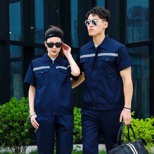 Summer Long-sleeved Short-sleeved Work Clothes Suit Mens Ch