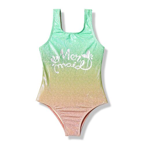 7-16Years Girls Kids Swimsuit Swimwear 2023 Tie Dye Children