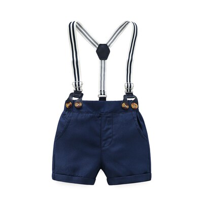 Newborn Boy Clothing Outfit Suit Baby Party Short Bowknot Ha
