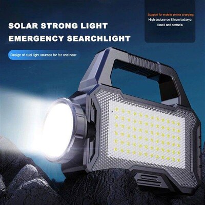 Solar Camping Lantern Long Range Powerful Solar Spotlight