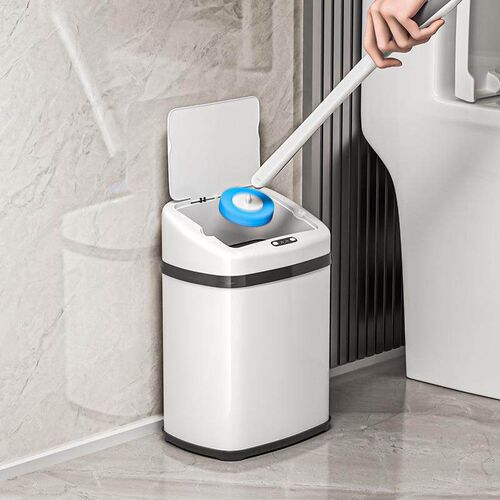 New Wall-Mounted Suction Cup Toilet Brush with 360 Rotatio