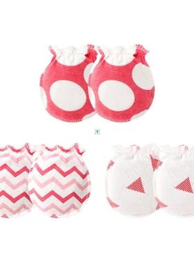 4 Pair/set Simple Cute Baby Knitting Mitten Newborn