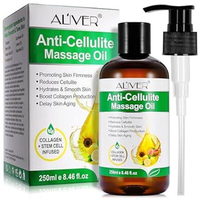 Anti Cellulite Massage Oil, Natural Collagen Body Oil Ton