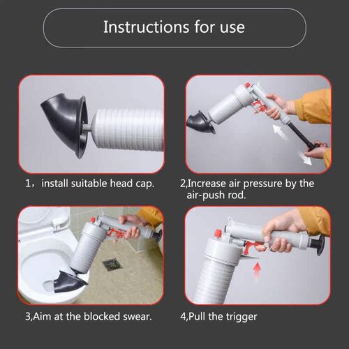 Sewer Dredging Sink Plunger Pump for Toilets Bathroom