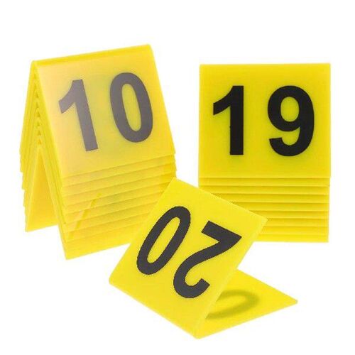Para Restaurant Number Plate Signs Compact Table The Banner