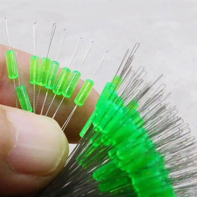 100pcs 5 Sizes Fishing Space Beans Anti-Strand Silicone Fish