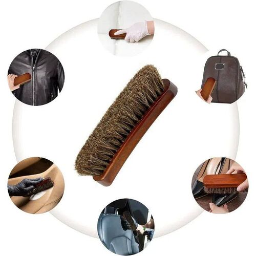 New Horsehair Leather Textile Cleaning Brush for Car Interio
