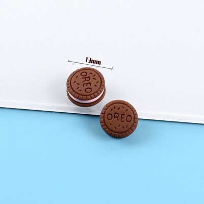 10Pcs Mini Cute Simulation Candy Biscuits Donuts Flat Back R