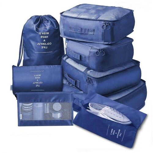 8pcs Set Travel Organizer Storage Bags Suitcase Packing Set1