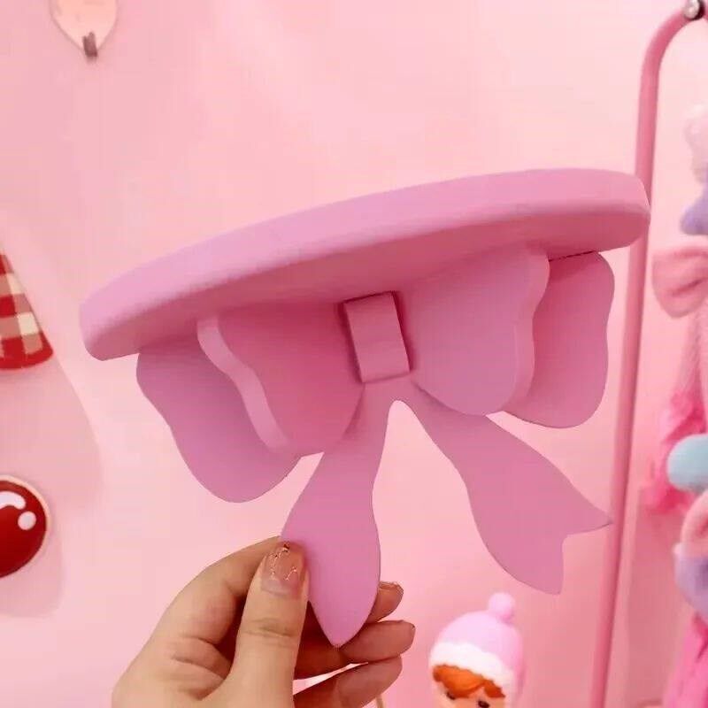 Wooden Decorative Shelves Girls Room Organizer Holder Pink