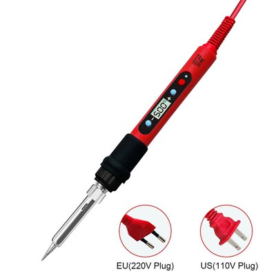 80W Soldering iron kit adjustable temperature LCD solder wel
