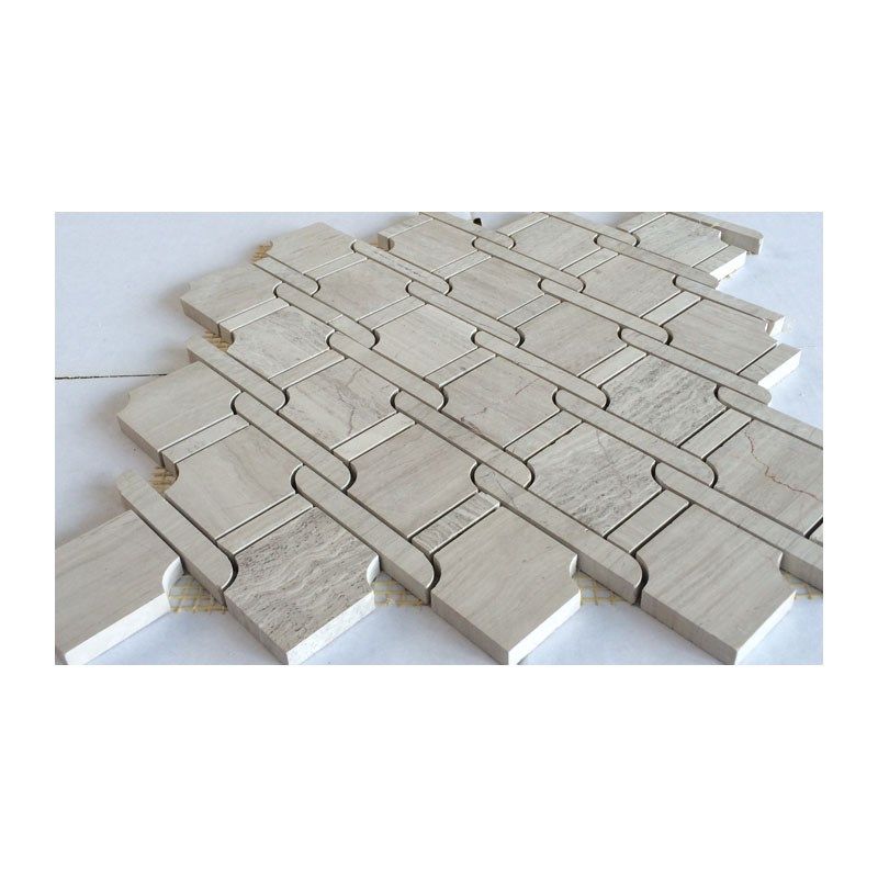 灰色大理石马赛克瓷砖吧台石材灰木纹编织淋浴房地砖浴室墙贴客厅,家装主材,马赛克,淘宝优惠券,粉丝福利购,淘宝优惠卷