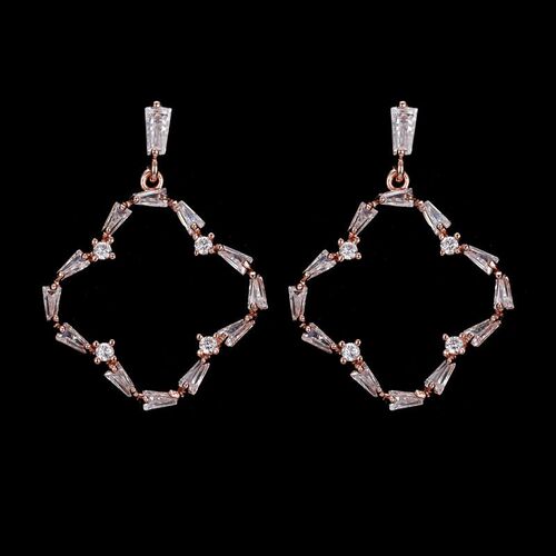 Fashion personality cute small flower zircon female beauty R
