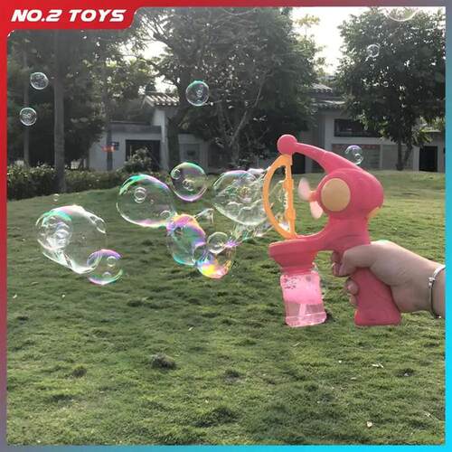 Blowing Large Bubbles Automatic Bubble Gun with Liquid Toys