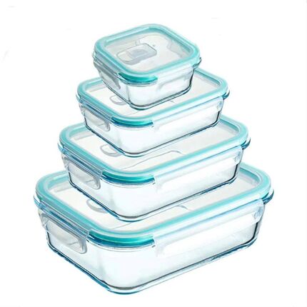 Glass Meal Prep Containers Lunch Box, Food Storage Container